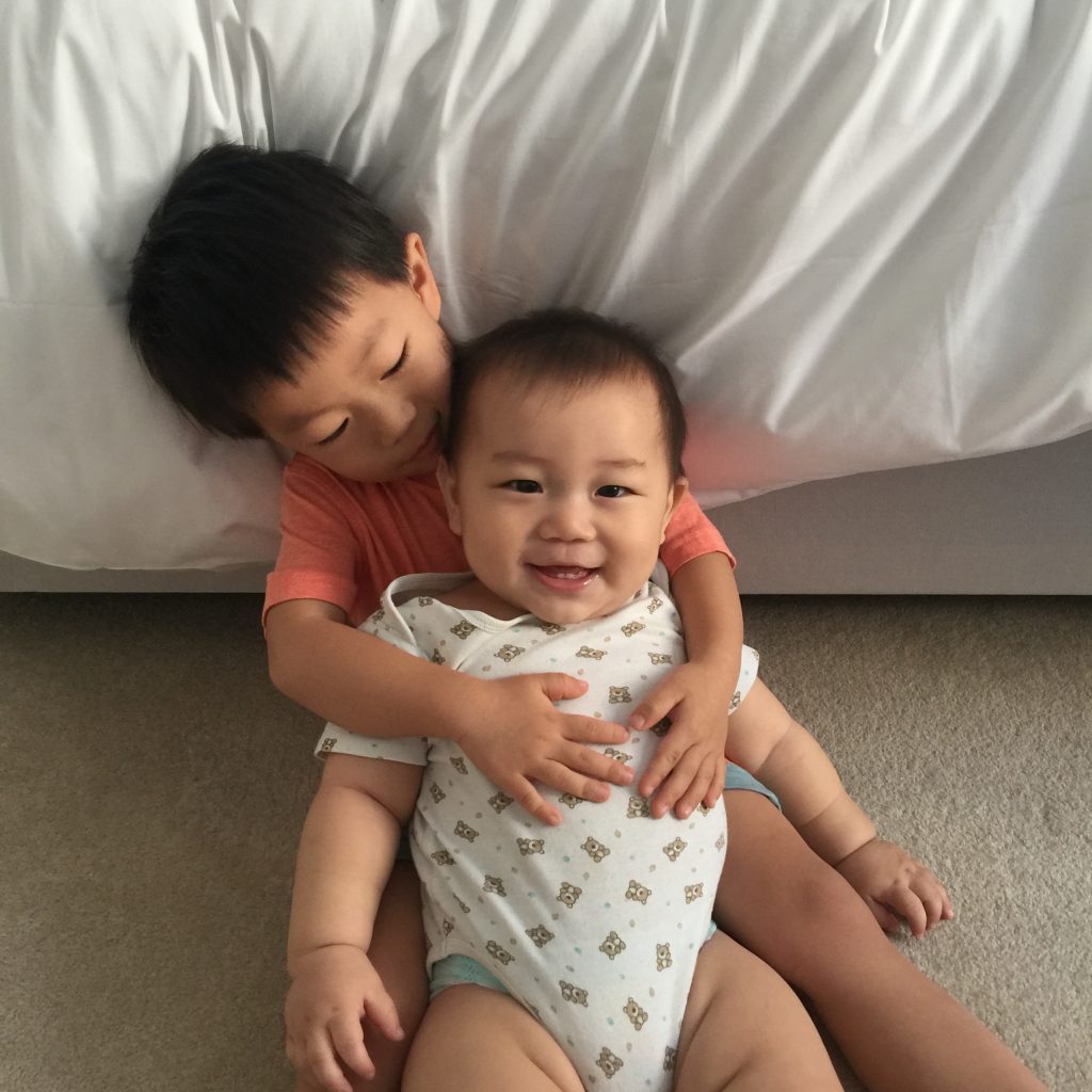The boys on a good day - best buddies!